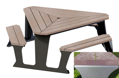 Picknicktafel Triangle Gerecycled Kunststof