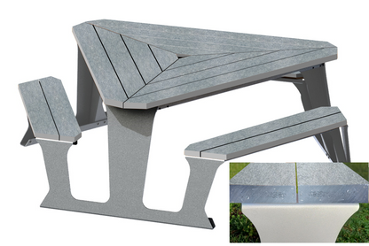 Picknicktafel Triangle Gerecycled Kunststof